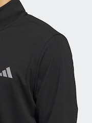 Черный - adidas Golf Elevated Quarter Zip Sweatshirt - Изображение 5 из 7