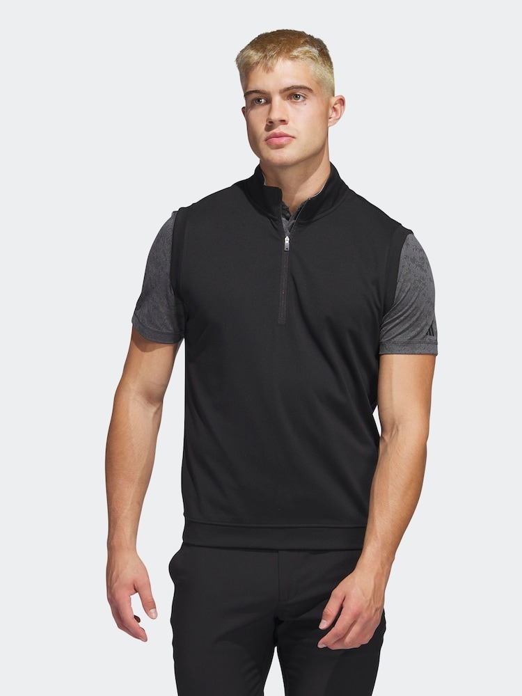 adidas Golf Elevated Quarter Zip Pullover Vest - Image 1 of 6