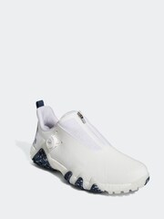 adidas Golf Codechaos 22 Boa Spikeless Golf White/Blue Trainers - Image 2 of 8