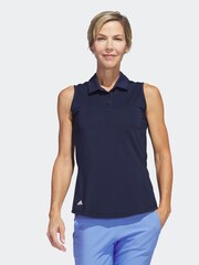 adidas Golf Ultimate 365 Solid Sleeveless Polo Shirt - Image 1 of 7