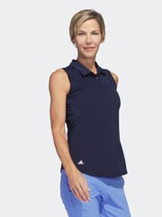 adidas Golf Ultimate 365 Solid Sleeveless Polo Shirt - Image 3 of 7