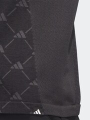 adidas Golf Ultimate 365 Tour Monogram Mock Neck Long-Sleeve Black Top - Image 5 of 6