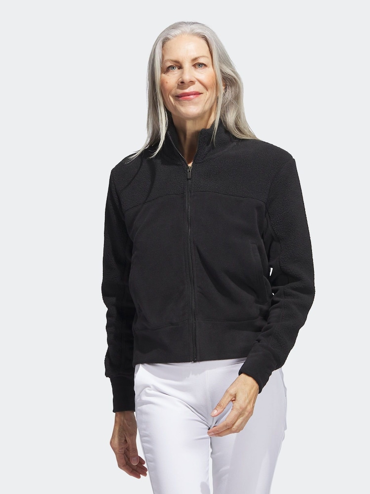 Svart - Adidas Golf Jacka i fleece med dragkedja - Bild 1 av 1 Svart - Adidas Golf Jacka i fleece med dragkedja - Bild 1 av 1