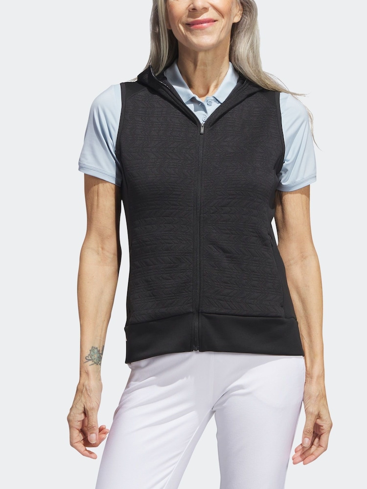 adidas Golf Black COLD.RDY Full-Zip Vest - Image 2 of 7
