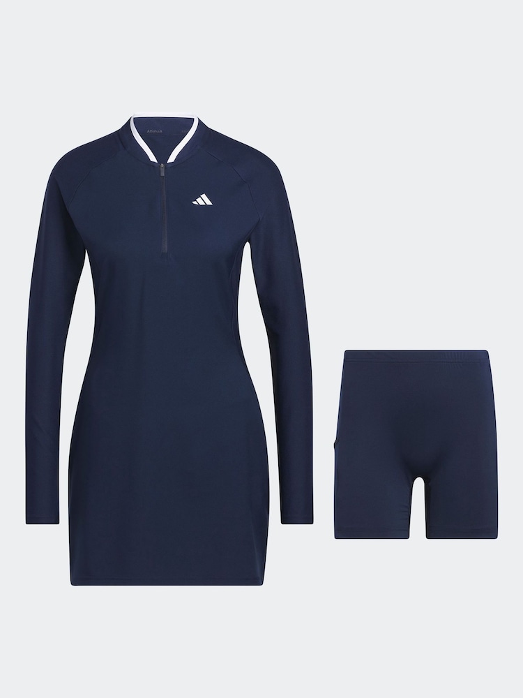 adidas Golf Navy Long Sleeve Dress - Image 8 of 8