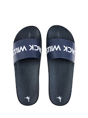 Jack Wills Blue Sliders - Image 2 of 5