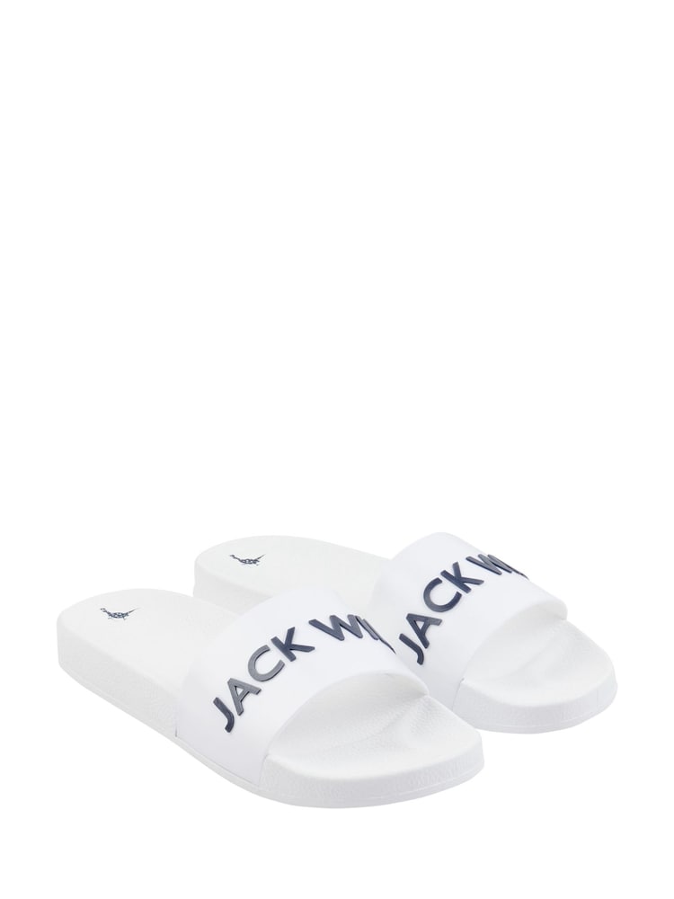 Jack Wills White Sliders - Image 1 of 4