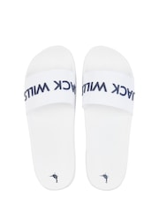 Jack Wills White Sliders - Image 2 of 4