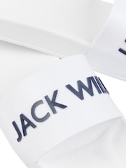 Jack Wills White Sliders - Image 4 of 4