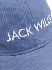 Jack Wills Blue Block Logo 100% Cotton Cap - Image 3 of 3