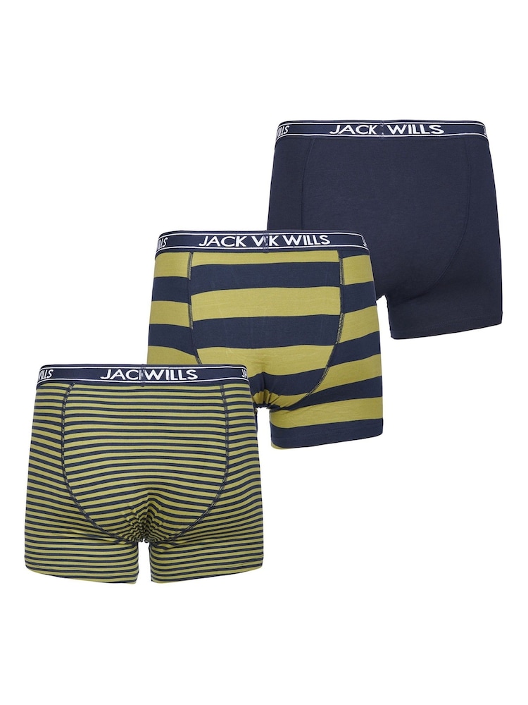 Зеленый - Jack Wills Chetwood боксеры 3 Pack - Изображение 2 из 3