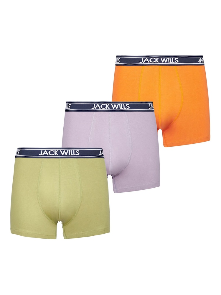أخضر - حزمة من 3 بوكسرات Daundley من Jack Wills - صورة 1 من 3