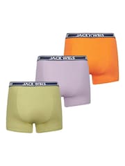 أخضر - حزمة من 3 بوكسرات Daundley من Jack Wills - صورة 2 من 3