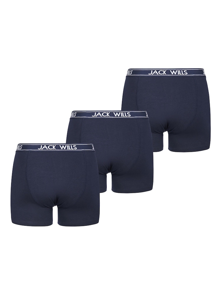 أزرق - حزمة من 3 بوكسرات Daundley من Jack Wills - صورة 2 من 3