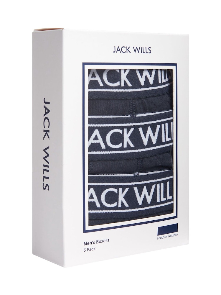 أزرق - حزمة من 3 بوكسرات Daundley من Jack Wills - صورة 3 من 3