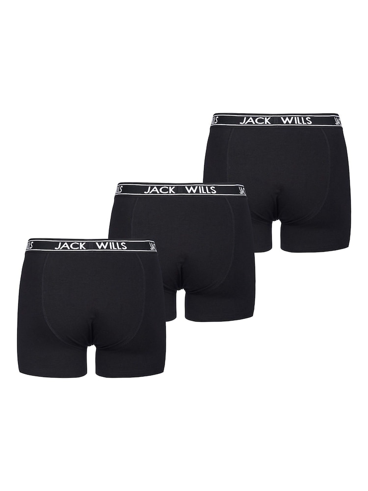 أسود - حزمة من 3 بوكسرات Daundley من Jack Wills - صورة 2 من 3
