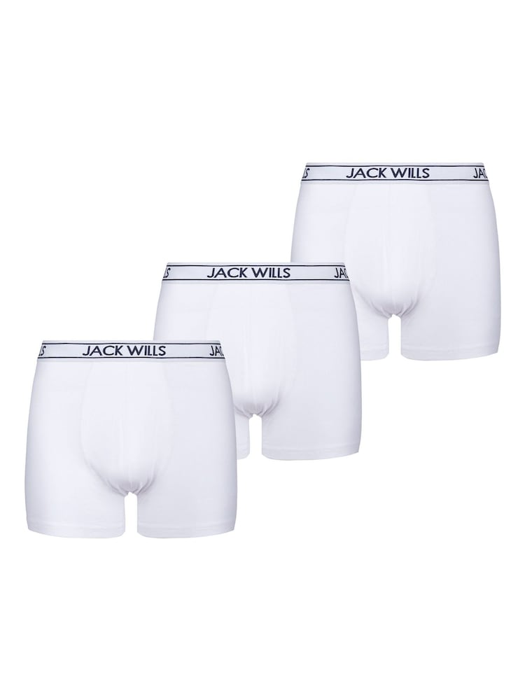 أبيض - حزمة من 3 بوكسرات Daundley من Jack Wills - صورة 1 من 3