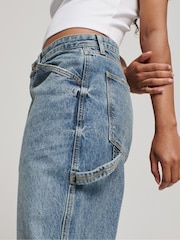 Superdry Blue Organic Cotton Vintage Carpenter Jeans - Image 4 of 6
