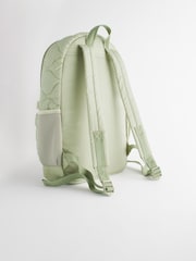 Sage Green Quilted Backpack - Image 2 of 8