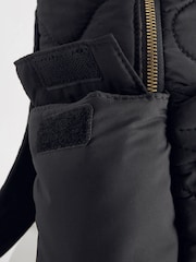 Black Quilted Backpack - Image 10 of 11