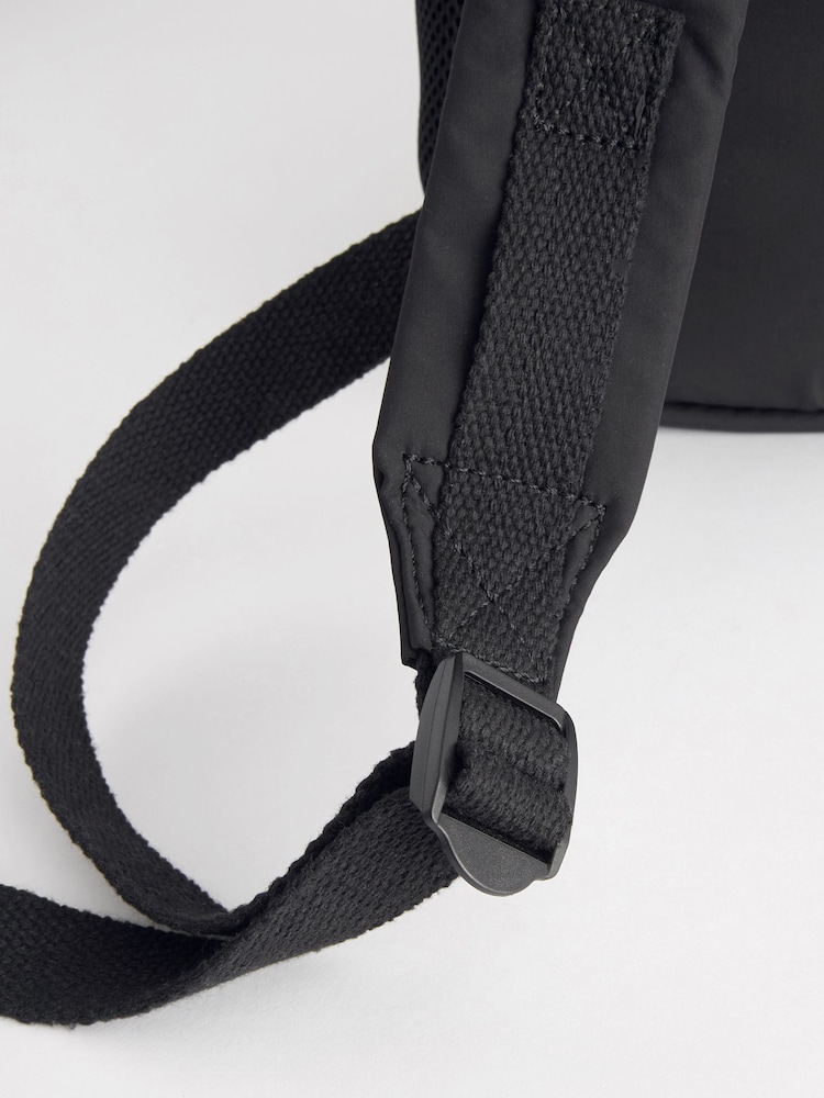 Black Quilted Backpack - Image 9 of 11