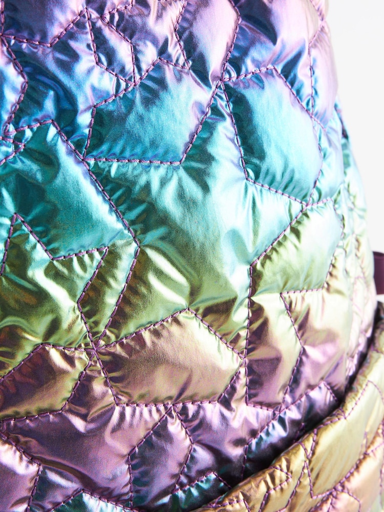 Metallic Quilted Backpack - Image 5 of 5