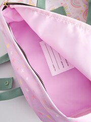 Multi Pastel Rainbow Double Handle Backpack - Image 10 of 11