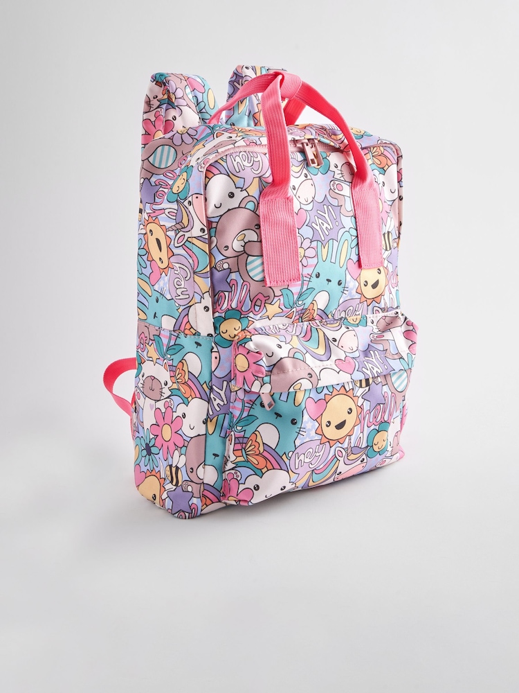 Pink Double Handle Backpack - Image 1 of 10