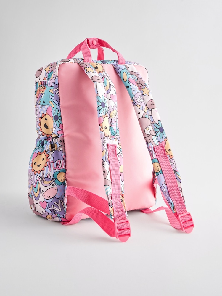 Pink Double Handle Backpack - Image 2 of 10