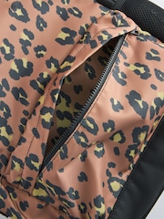 Chocolate Brown Leopard Backpack - Image 4 of 8
