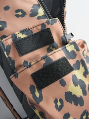 Chocolate Brown Leopard Backpack - Image 6 of 8
