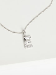 Sterling Silver Initial Sparkle Pave Necklace - Image 5 of 5