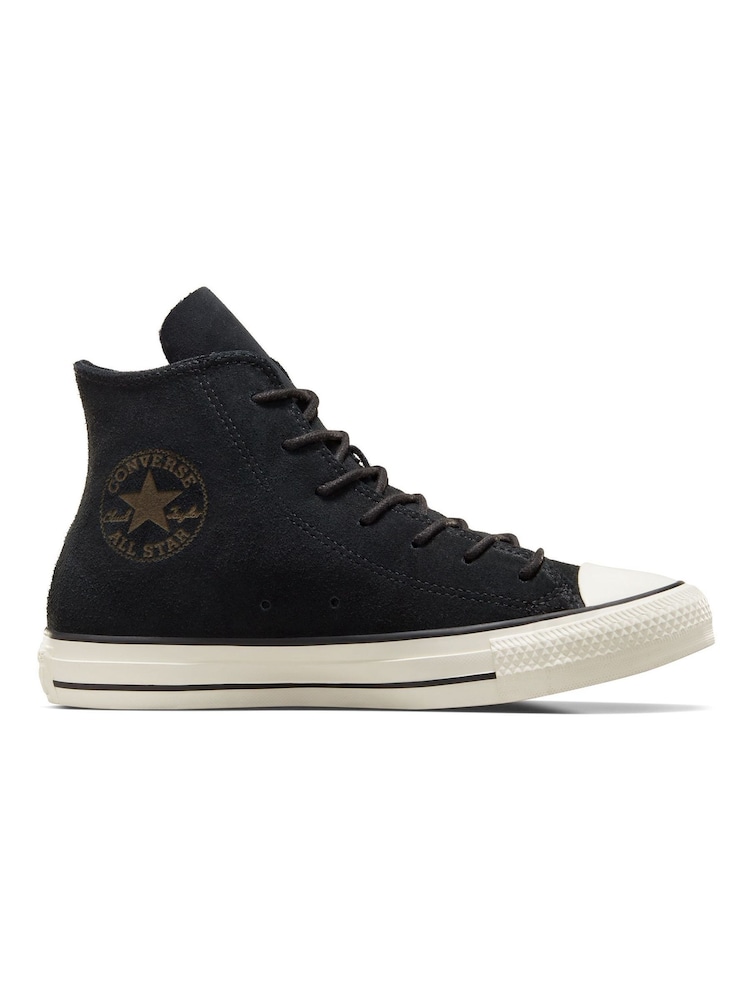 Converse Black Chuck Taylor Suede Trainers - Image 1 of 7