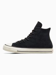 Converse Black Chuck Taylor Suede Trainers - Image 2 of 7