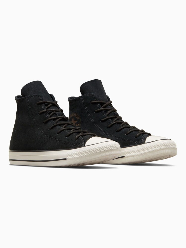 Converse Black Chuck Taylor Suede Trainers - Image 3 of 7