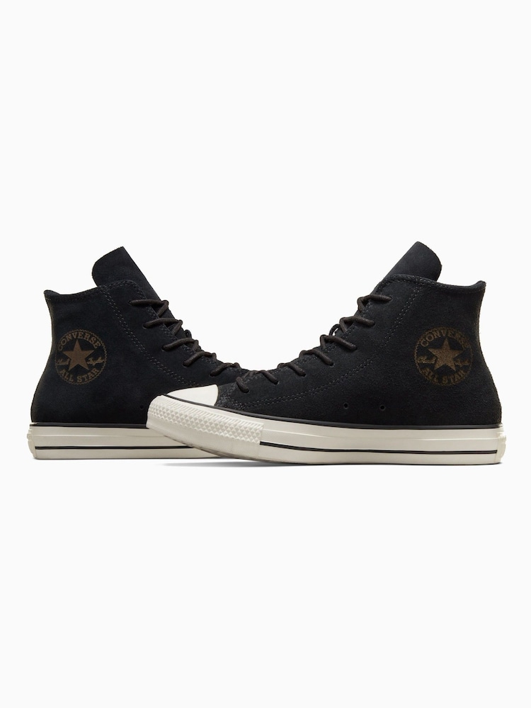 Converse Black Chuck Taylor Suede Trainers - Image 4 of 7