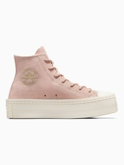 Converse Pink Chuck Taylor Modern Lift Platform Trainers - Image 1 of 7