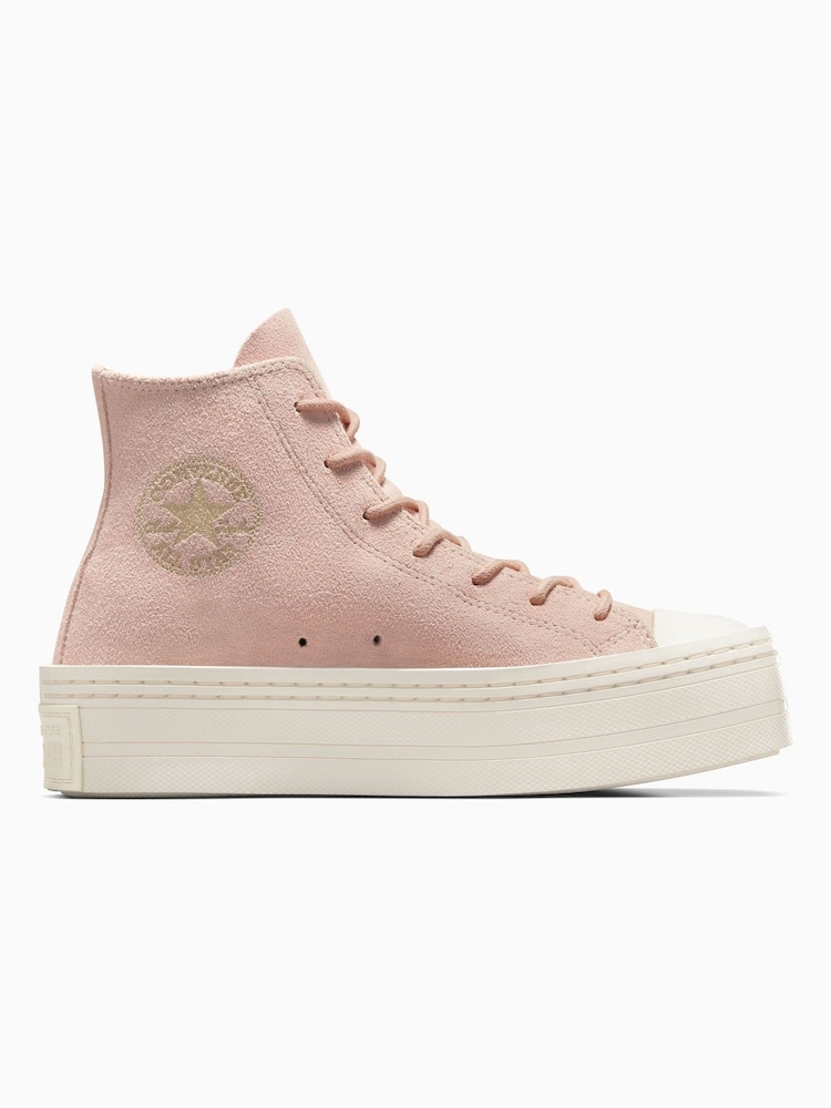 Converse Pink Chuck Taylor Modern Lift Platform Trainers - Image 1 of 7