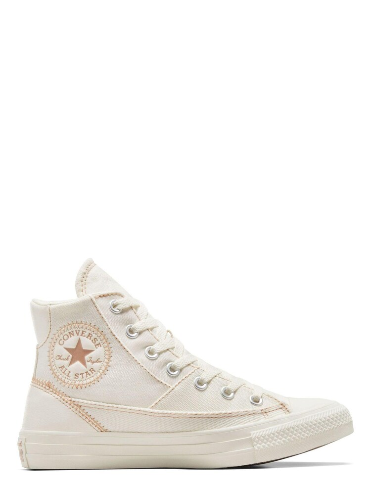Converse Neutral Chuck Taylor Patchwork High Top Trainers - Image 1 of 7