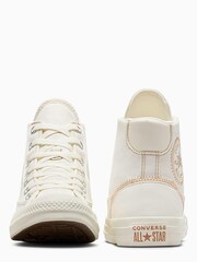 Converse Neutral Chuck Taylor Patchwork High Top Trainers - Image 5 of 7
