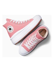 Converse Pink All Star Move High Top Trainers - Image 4 of 6