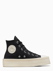 Converse Black Chuck Taylor All Star Modern Lift Trainers - Image 3 of 9