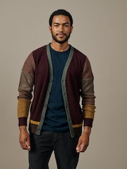 Aubin Red Trent Cardigan - Image 1 of 4