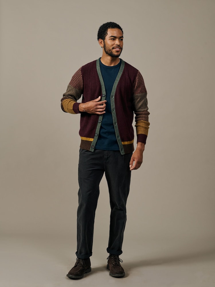 Aubin Red Trent Cardigan - Image 2 of 4