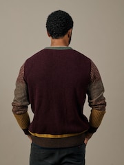 Aubin Red Trent Cardigan - Image 3 of 4
