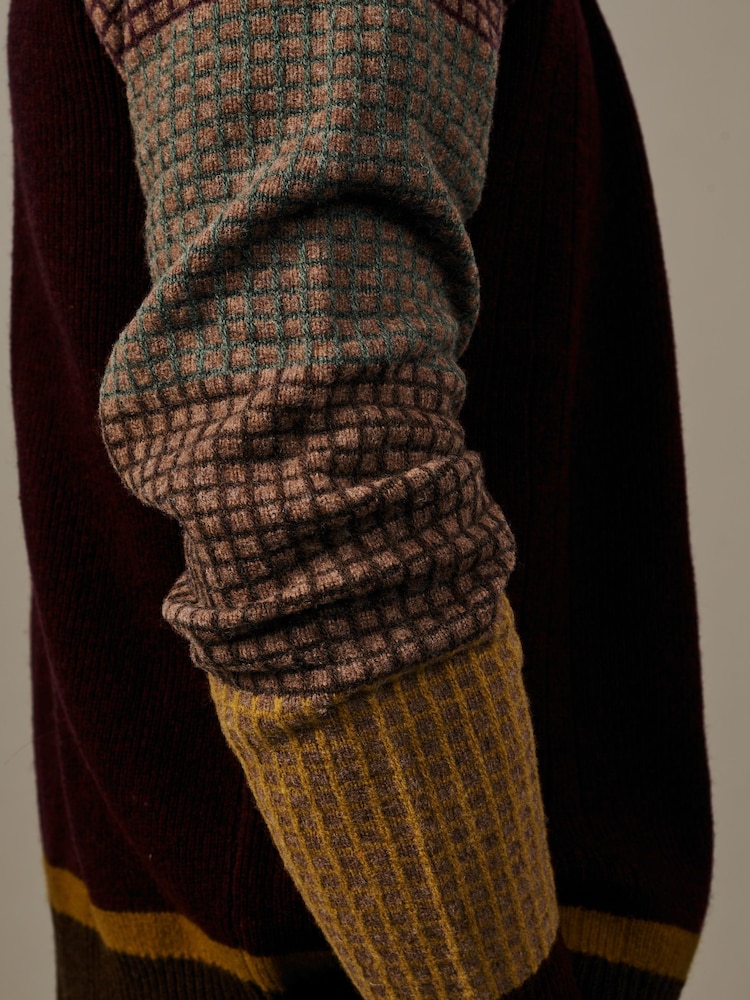 Aubin Red Trent Cardigan - Image 4 of 4