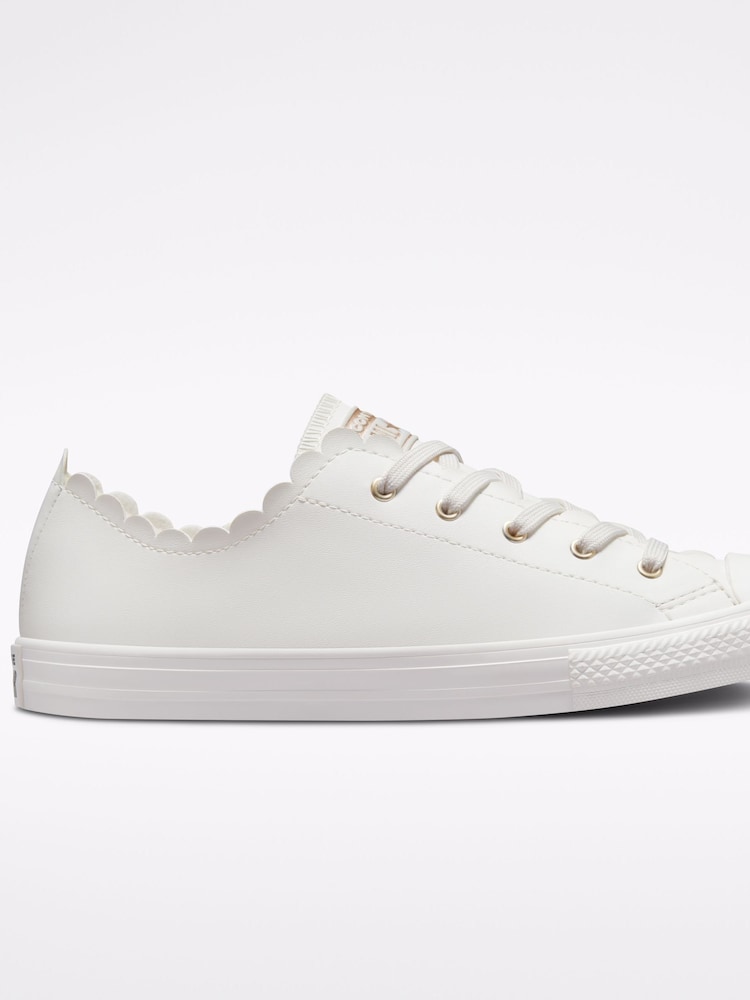 Converse White Dainty Trainers - Image 1 of 7