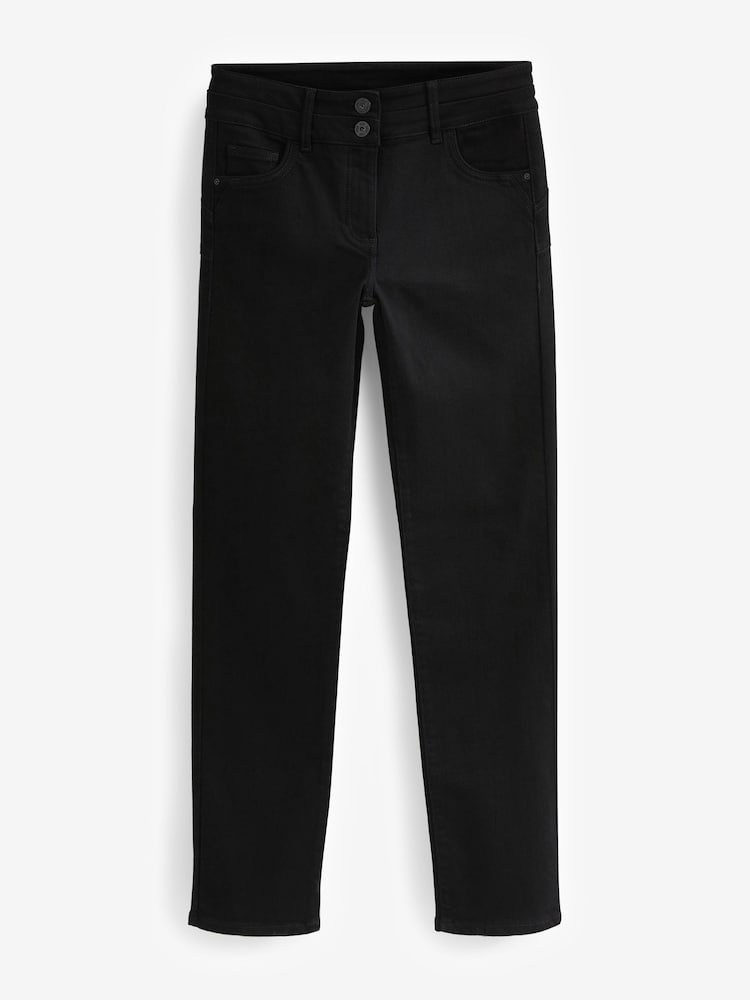 Black Lift And Shape Slim Fit Jeans - Image 2 of 2 Black Lift And Shape Slim Fit Jeans - Image 2 of 2