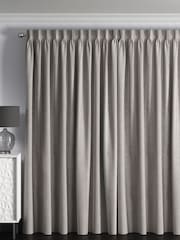 Silver Grey Metallic Stripe Made To Measure Curtains - Image 2 of 9