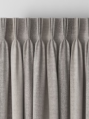 Silver Grey Metallic Stripe Made To Measure Curtains - Image 5 of 9